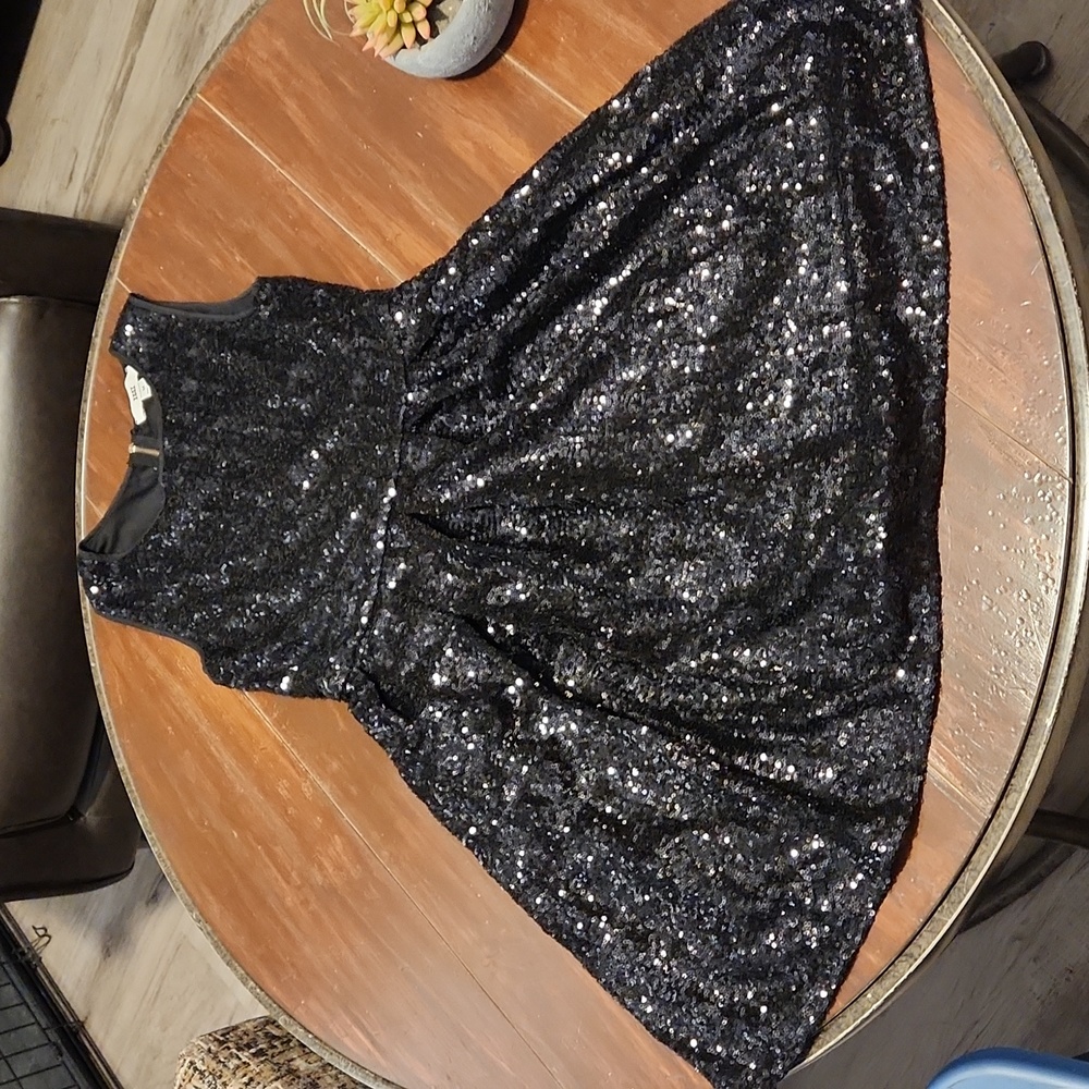 Issi Black Sequin Dress (0789)